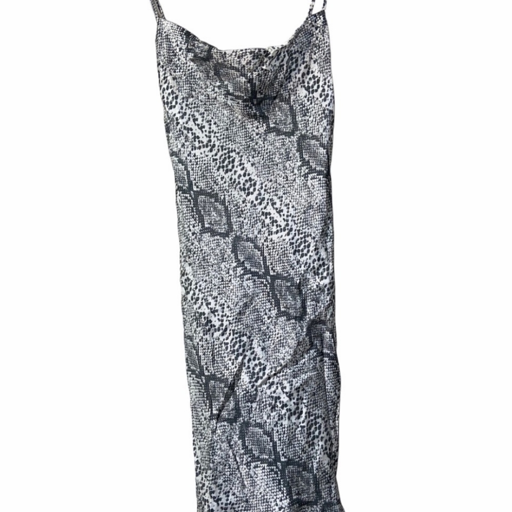 Designer Slinky Satin Dress